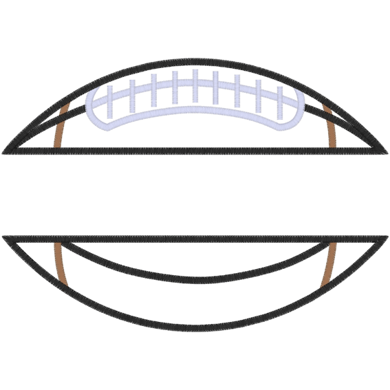 American Football (A18) Ball Applique 5x7