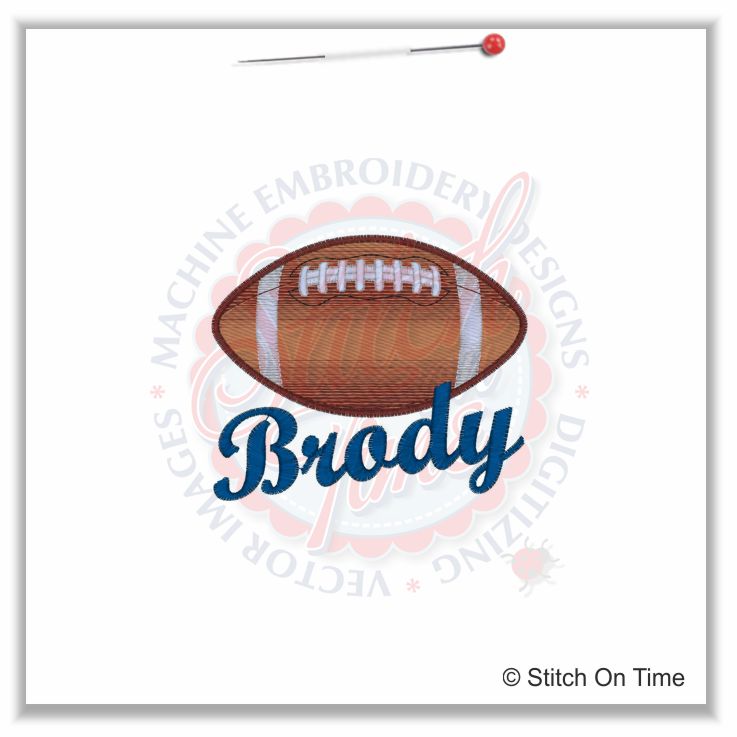 95 American Football : Ball With Name Made To Order 4x4