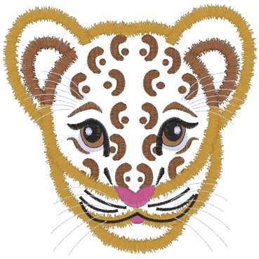 Animals (64) Cheetah / Jaguar Applique 5x7