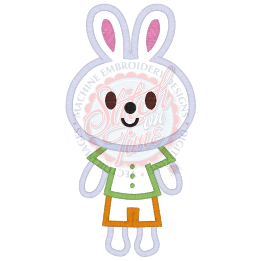 Animals (80) Bunny Rabbit Applique 5x7