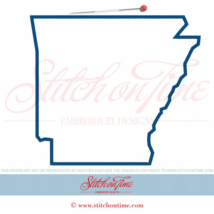 1 States : Arkansas 254 x 223 mm