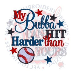 Baseball (112) Bubba Hit Harder 4x4