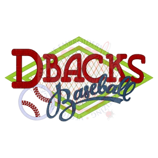 Baseball (114) Dbacks Baseball 5x7