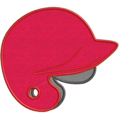 Baseball (A12) Helmet Applique 5x7
