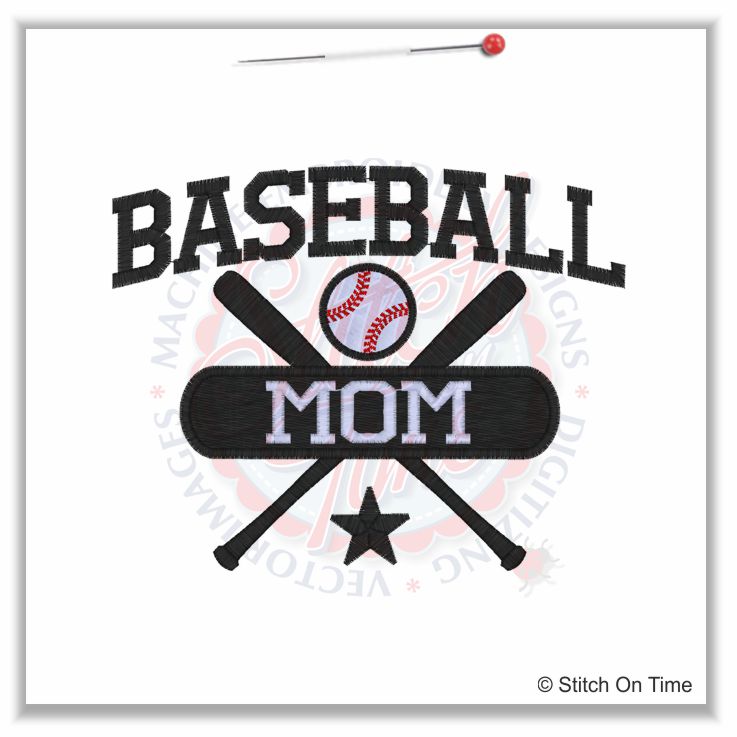 145 Baseball : Baseball Mom 5x7