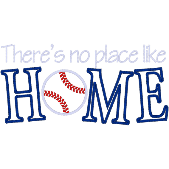 Baseball (A52) Home Applique 6x10