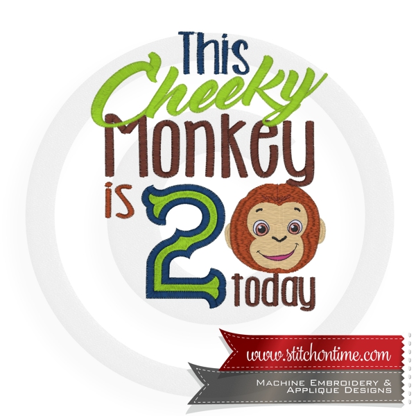 1032 BIRTHDAY : This Cheeky Monkey is 2
