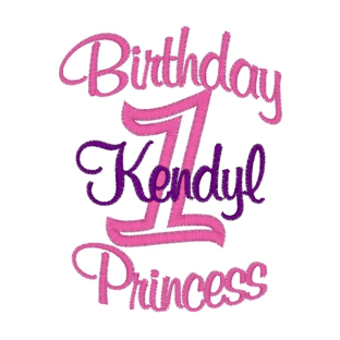 Birthday (17) Birthday Princess Applique 4x4