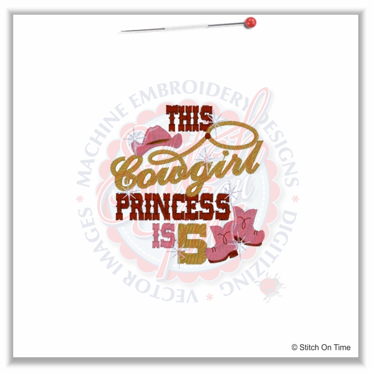240 Birthday : This Cowgirl Princess Is 5 4x4