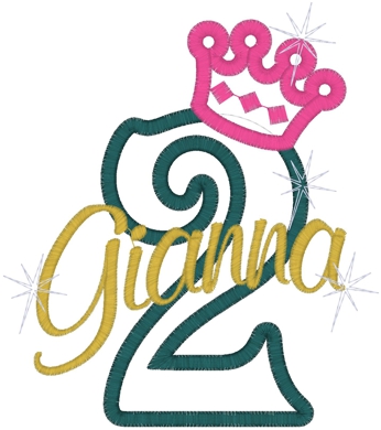 Birthday (39) ..2 Gianna Applique 5x7