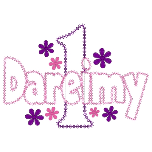 Birthday (49) ..1 Dareimy Applique 5x7