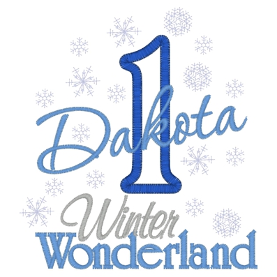 Birthday (64) ..1 Dakota Winter Wonderland Applique 5x7