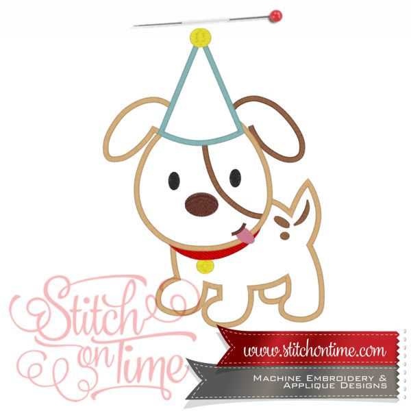 967 BIRTHDAY : Birthday Dog 4 Hoop Sizes Inc.