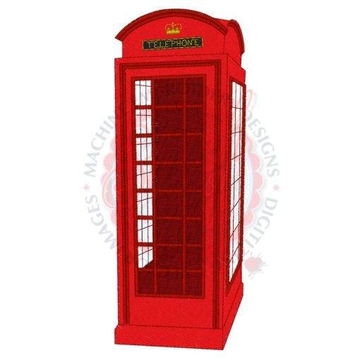 British (12) Phone Box 5x7