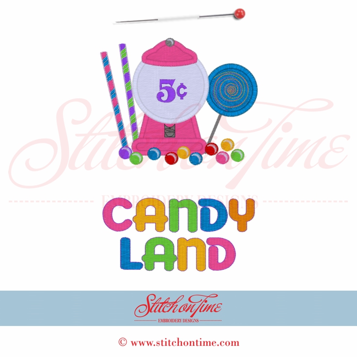 34 Candy : Candy Land Gumball Machine 5x7