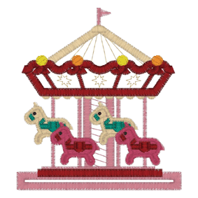 Carnival (A11) Carousel Applique 4x4