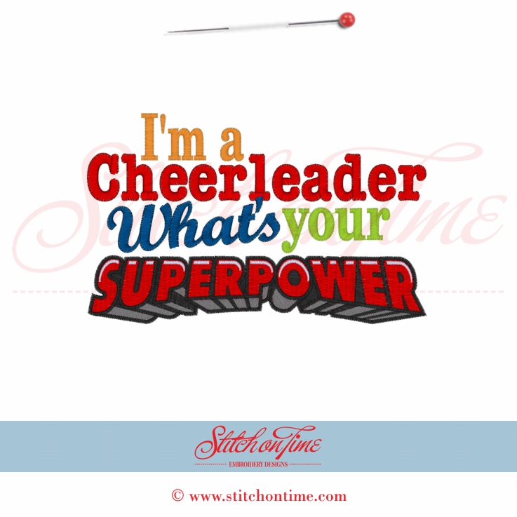 105 Cheerleader : Im A Cheerleader Whats Your Superpower 5x7