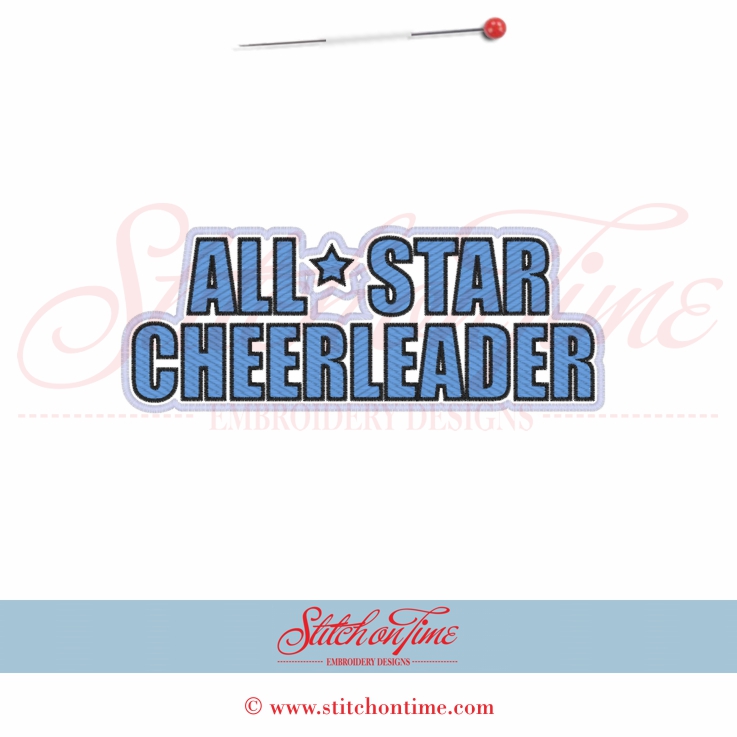 106 Cheerleader : All Star Cheerleader 5x7