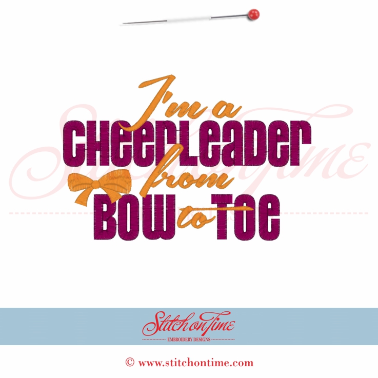 109 Cheerleader : I'm A Cheerleader From Bow To Toe 5x7