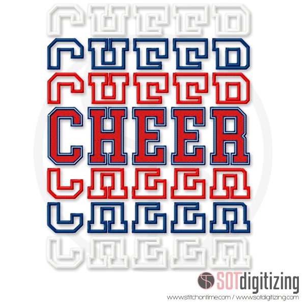 123 Cheerleader : Cheer Stacked