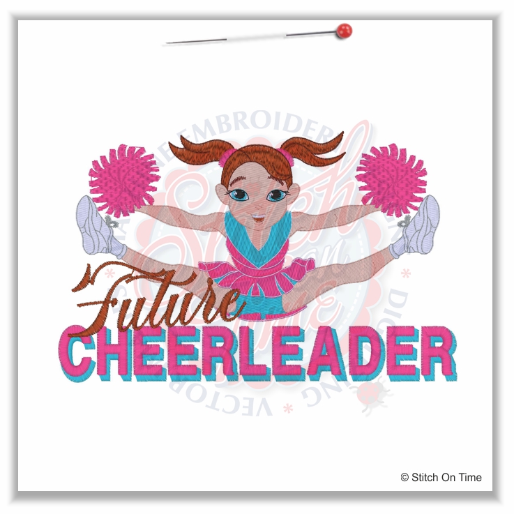 84 Cheerleader : Future Cheerleader Applique 5x7