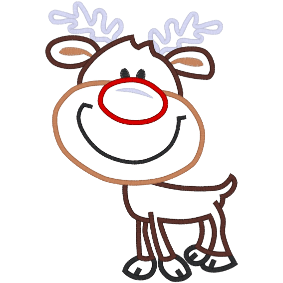 Christmas (A16) Reindeer Applique 5x7