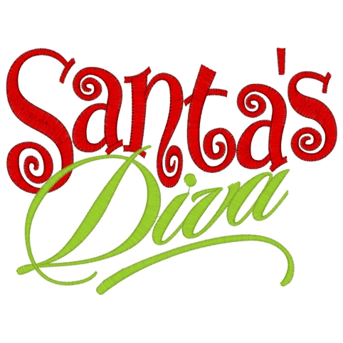 Christmas (218) Santa's Diva 5x7