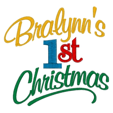 Christmas (246) Bralynn's 1st Christmas 5x7