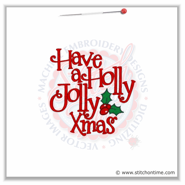 417 Christmas : Holly Jolly Xmas 5x7
