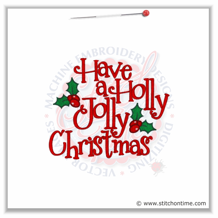 423 Christmas : Holly Jolly Christmas 5x7