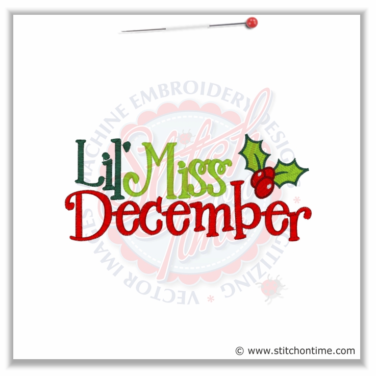 454 Christmas : Lil' Miss December 5x7