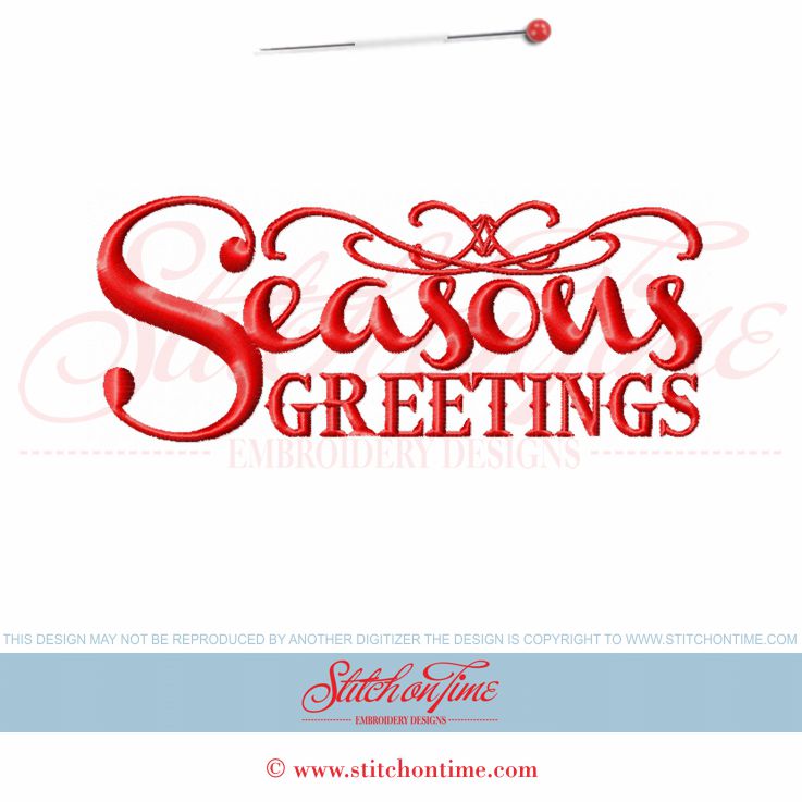 491 Christmas : Seasons Greetings 5x7