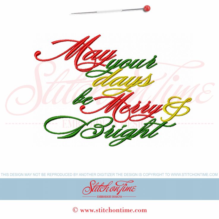 646 Christmas : May Your Days Be Merry & Bright 5x7