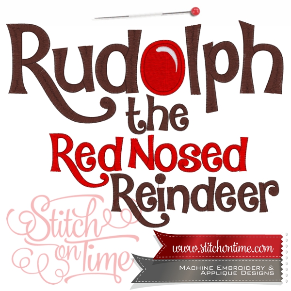 767 Christmas : Rudolph The Red Nosed Reindeer 4 Sizes Inc.
