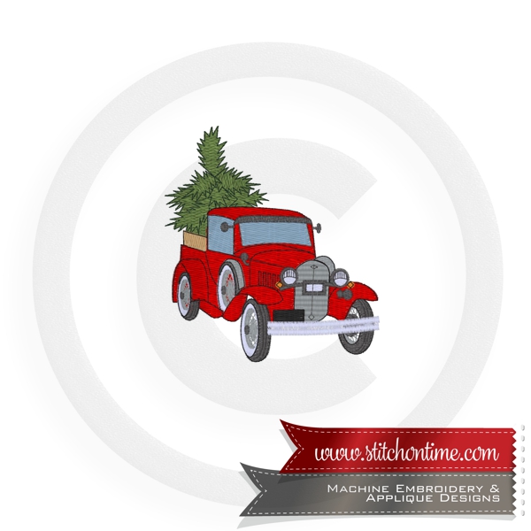 831 Christmas: Truck With Christmas Tree