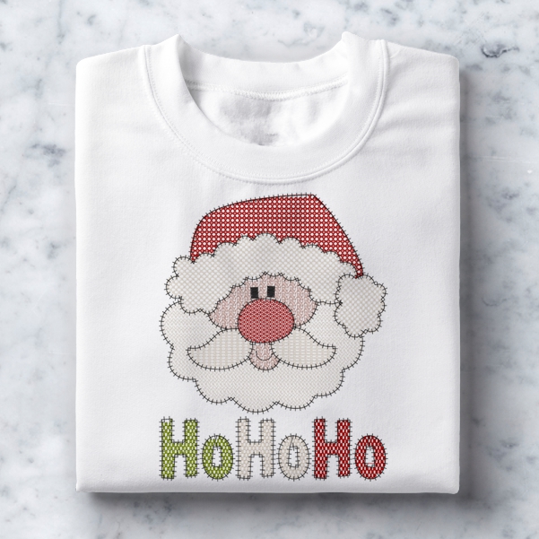 839 Christmas: Santa HoHoHo Pattern Stitch Fill