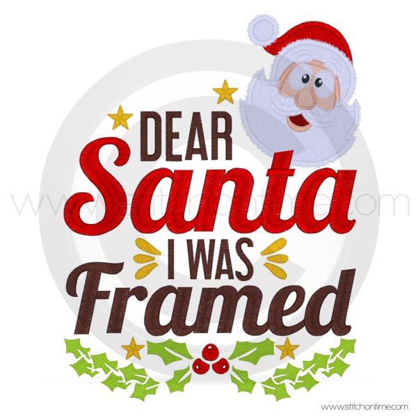 864 Christmas: Dear Santa I Was Framed