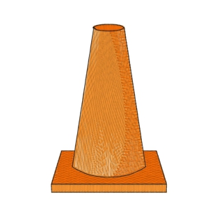 Cone (1) Traffic Cone 4x4