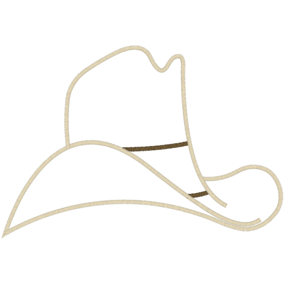 Cowboy (A2) Cowboy Hat Applique 5x7