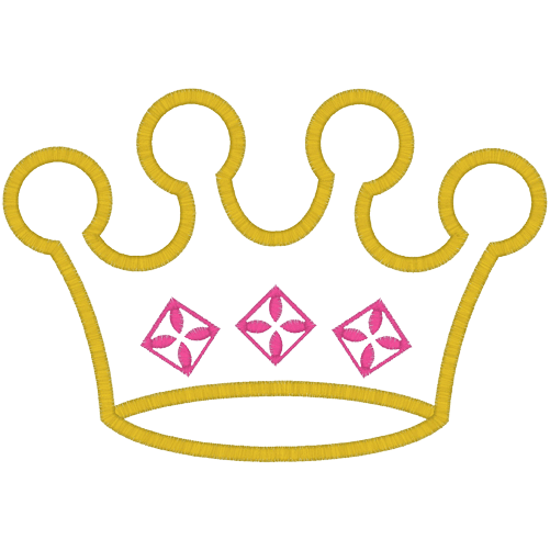 Crowns (A56) Crown Applique 5x7