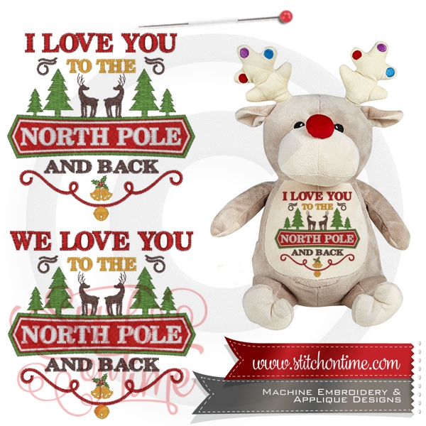 38 Cubbies Christmas : Love You To The North Pole 4x4