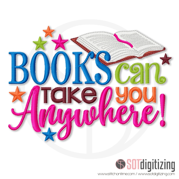15594 Custom : Books Can Take You Anywhere