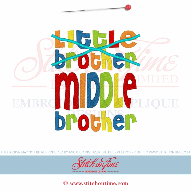 6902 Custom : Little Brother Middle Brother 5x7