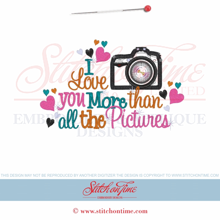 7784 Custom : I Love You More Than All The Pictures 5x7