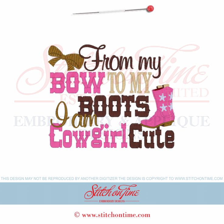 8162 Custom : From My Bow To My Boots 5x7