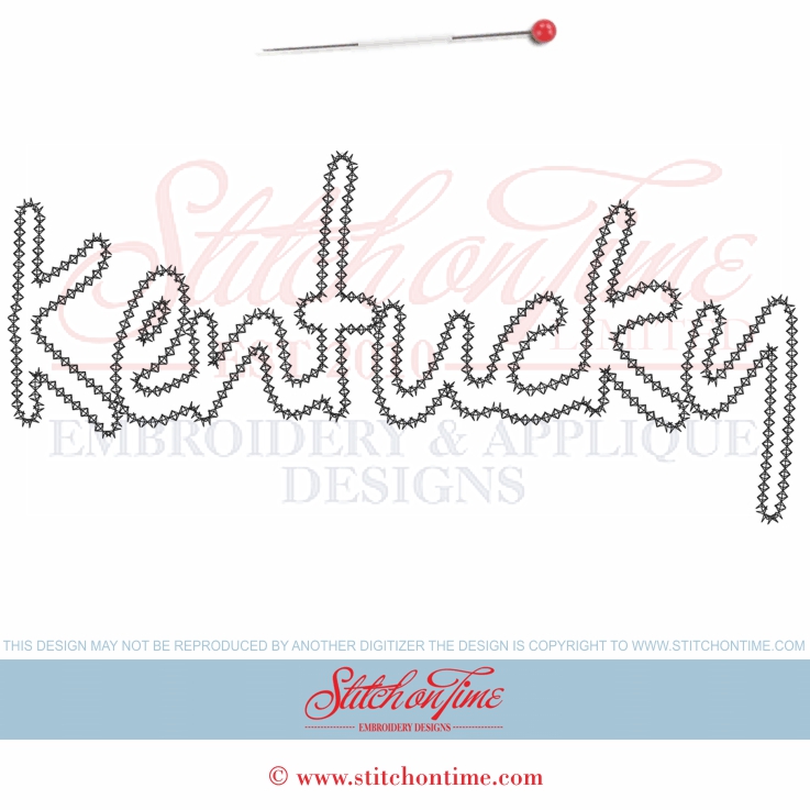 8402 Custom : Kentucky Applique 6x10