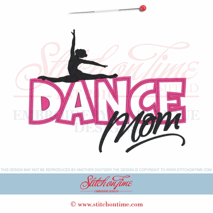 11 Dance : Dance Mom Applique 6x10 and 5x7