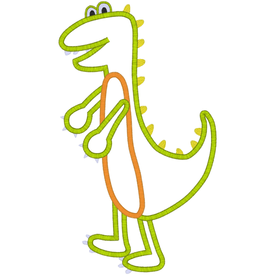 Dino (A10) Dinosaur Applique 5x7