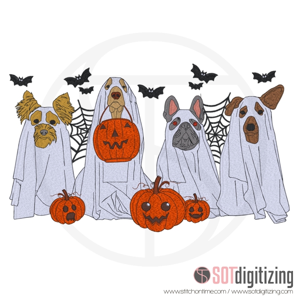 55 Dogs : Halloween Ghost Dogs
