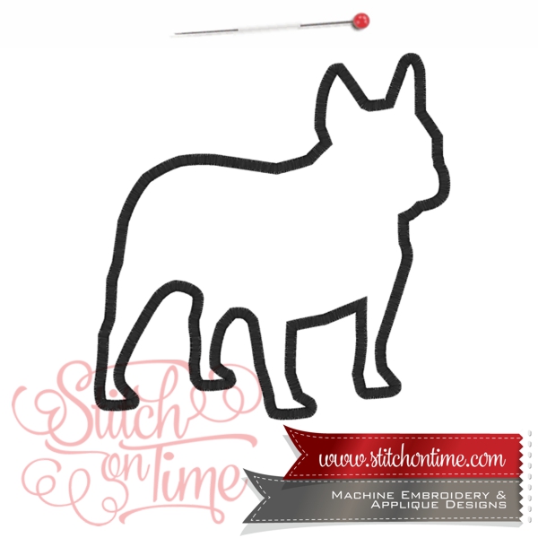 37 Dogs : French Bulldog Applique 3 Hoop Sizes Inc.